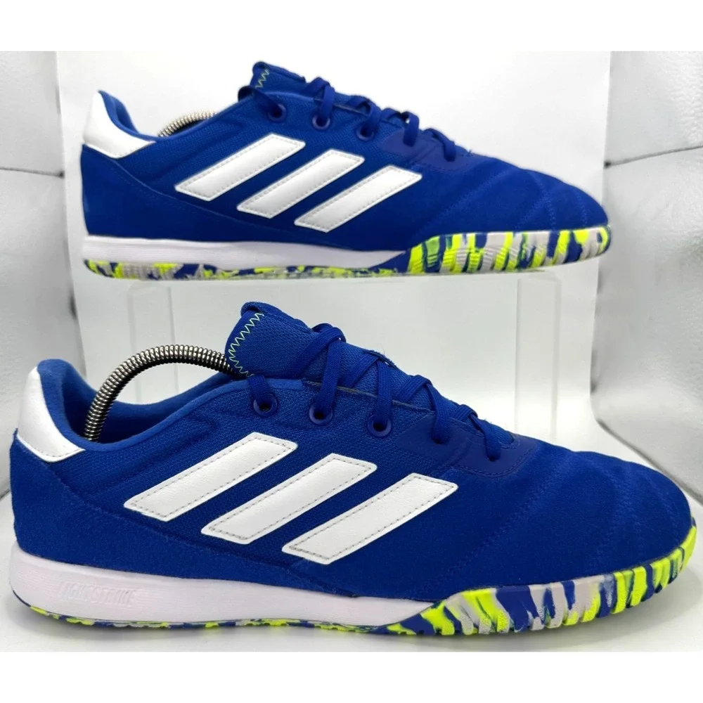 Sz 10.5 Mens Adidas Copa Gloro IN Blue White Yellow Indoor Soccer Shoes FZ6125